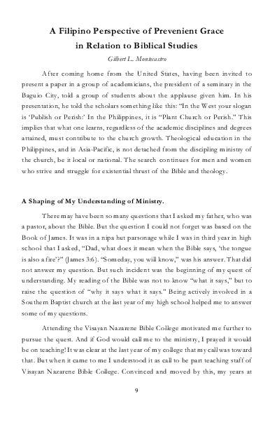 prevenient grace in tagalog|(PDF) A Filipino Perspective of Prevenient Grace in .